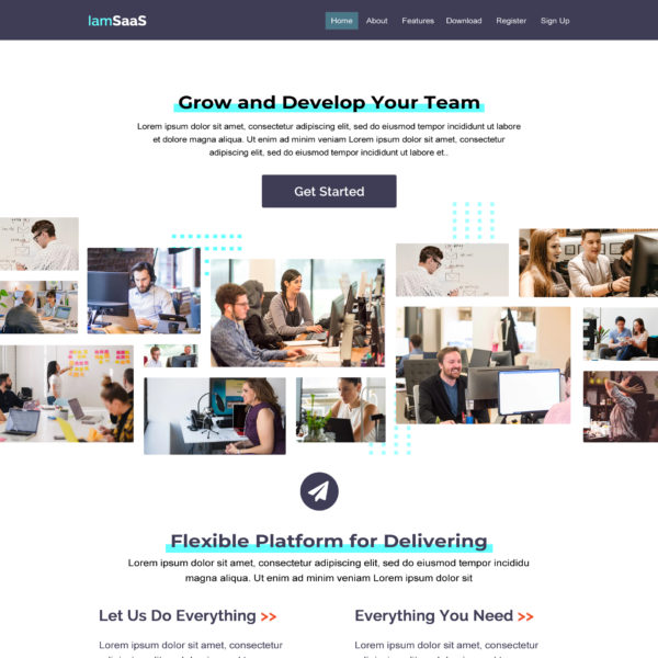 Bootstrap Saas Website Template