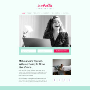 Influencer Landing Page Template