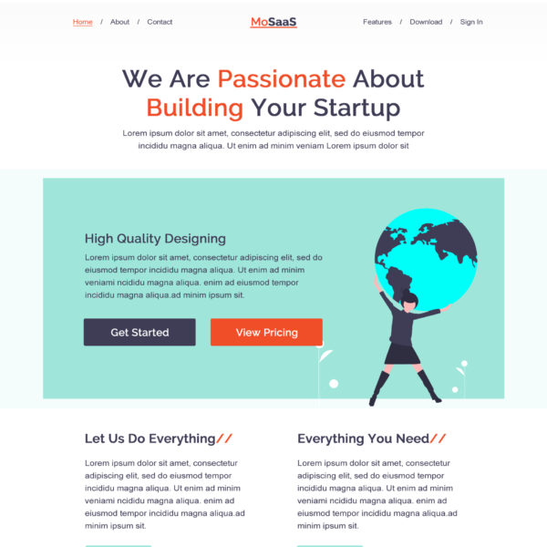 Multipurpose SaaS Landing Page