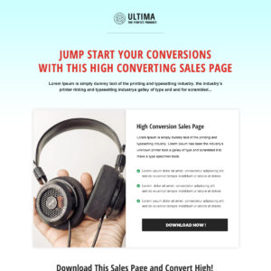 Product Sales Page Templates