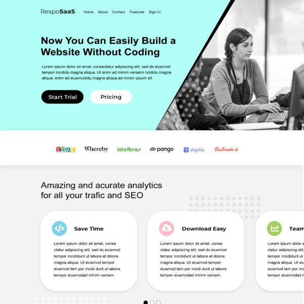 SaaS Website Template