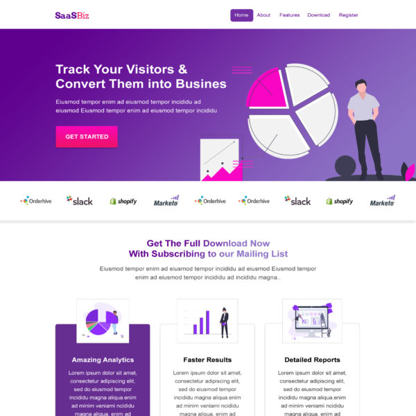 Saas Business Website Template