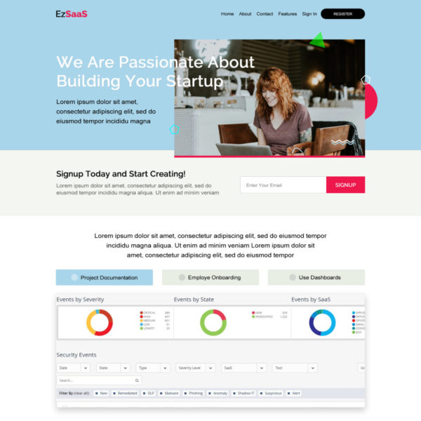 Saas-Startup-Landing-Page-Template-1200x4000