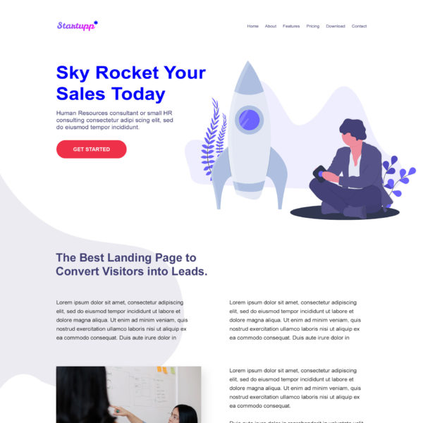 Startup Landing Page
